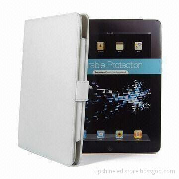 Leather Cases/Covers for Apple's iPad, with Kickstand